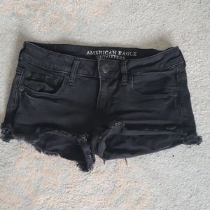 American Eagle super low shorty short size 2 Black